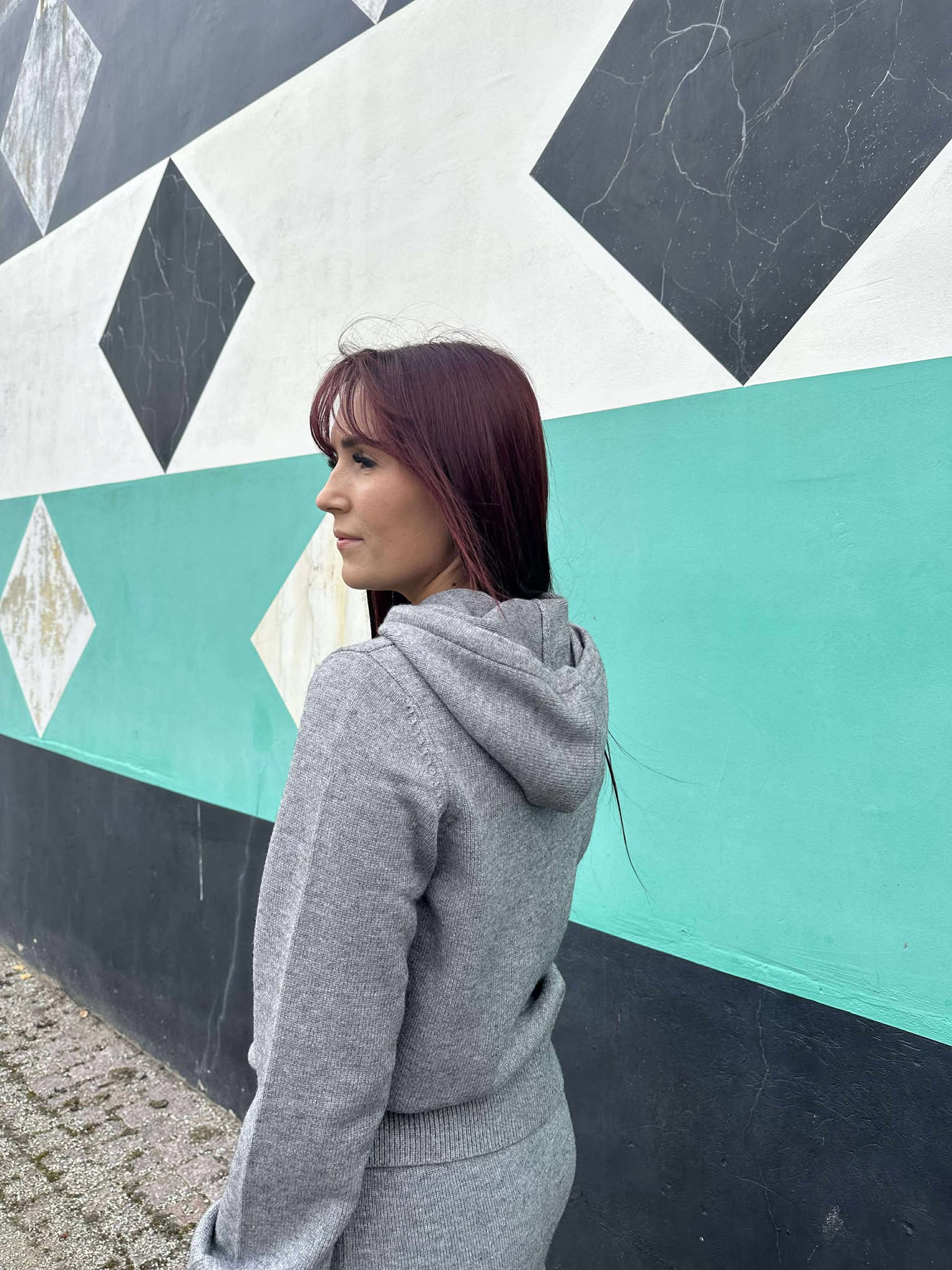 OBJTHESS Cardigan - Medium Grey Melange